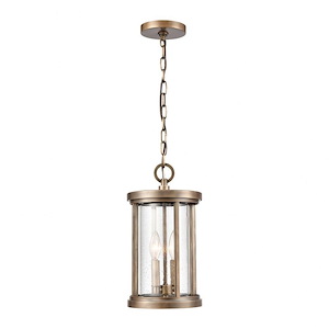 Boniface Gardens - 2 Light Outdoor Pendant In Glam Style-15 Inches Tall and 8 Inches Wide