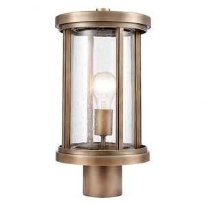 Boniface Gardens - 1 Light Outdoor Post Light In Farmhouse Style-15 Inches Tall and 8 Inches Wide