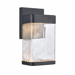Elmhurst Hey - 6W LED Outdoor Wall Sconce In Farmhouse Style-9.75 Inches Tall and 5 Inches Wide