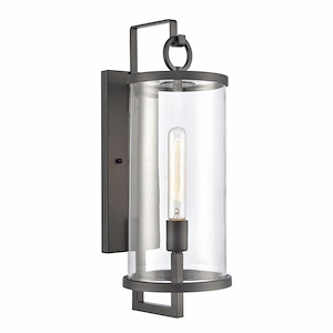 Moorland Downs - 1 Light Outdoor Wall Sconce In Farmhouse Style-20.5 Inches Tall and 7.25 Inches Wide