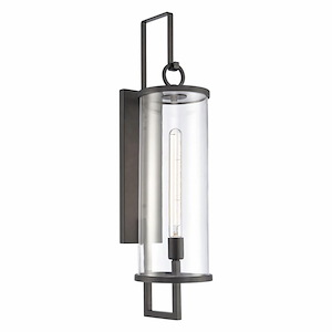 Moorland Downs - 1 Light Outdoor Wall Sconce In Farmhouse Style-30 Inches Tall and 7.25 Inches Wide