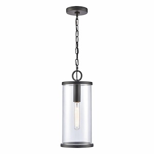 Moorland Downs - 1 Light Outdoor Hanging Lantern In Farmhouse Style-17.25 Inches Tall and 7.25 Inches Wide - 1285067