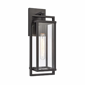 Clovelly Village - 1 Light Outdoor Wall Sconce In Farmhouse Style-16.5 Inches Tall and 6.25 Inches Wide