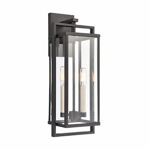 Clovelly Village - 2 Light Outdoor Wall Sconce In Farmhouse Style-19.25 Inches Tall and 7.25 Inches Wide