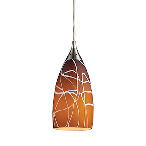 Abraham Way - 1 Light Pendant-9 Inches Tall and 4 Inches Wide - 1304660
