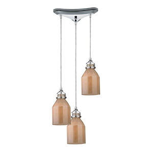 Sandford Crescent - 3 Light Pendant-10 Inches Tall and 10 Inches Wide - 1304592