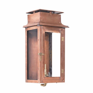 Yew Tree Top - Outdoor Wall Lantern In Traditional Style-17 Inches Tall and 9 Inches Wide