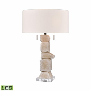 Hazel Laurels - 18W 2 LED Table Lamp In Contemporary Style-26.5 Inches Tall and 17 Inches Wide - 1305349
