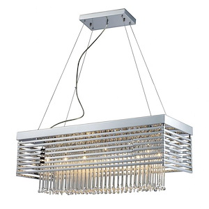 Modern Contemporary Luxe Twelve Light Chandelier in Polished Chrome Finish