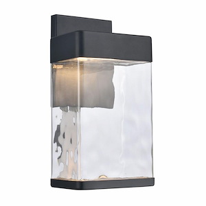 Elmhurst Hey - 8W LED Outdoor Wall Sconce In Farmhouse Style-13.5 Inches Tall and 7 Inches Wide - 1285061