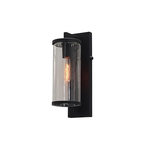 Duluth 1-Light Outdoor Wall Light in Transitional and Modern Style-11.24 Inches Tall and 5.2 Inches Wide
