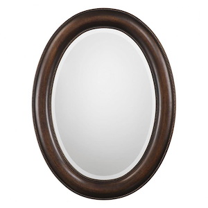 Oval Mirror-29.25 Inches Tall and 22.25 Inches Wide - 1326201