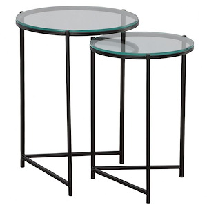 Nesting Table (Set of 2)-22.5 Inches Tall and 17.25 Inches Wide