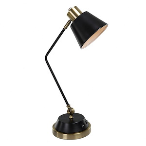 1 Light Desk Lamp-22.5 Inches Tall and 12 Inches Wide - 1326269