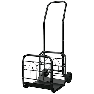 44.7 Inch Large Log Rack with Wheels And Removable Cart