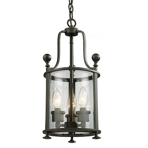 Brock Highway - 3 Light Pendant in Gothic Style - 8.5 Inches Wide by 17.75 Inches High - 1260434