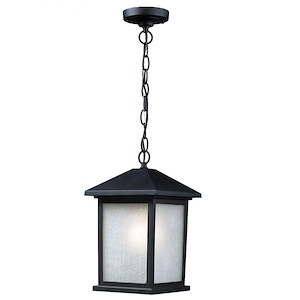 Providence Acres - 1 Light Outdoor Chain Mount Lantern in Urban Style - 8 Inches Wide by 13.5 Inches High - 1257508