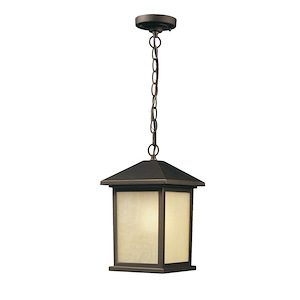 Providence Acres - 1 Light Outdoor Chain Mount Lantern in Urban Style - 9.5 Inches Wide by 15.25 Inches High