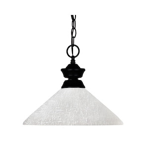 Wilton Circle - 1 Light Pendant in Billiard Style - 14 Inches Wide by 11 Inches High - 1257846