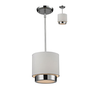 Centenary Down - 1 Light Mini Pendant in Metropolitan Style - 8 Inches Wide by 9.2 Inches High - 1260393