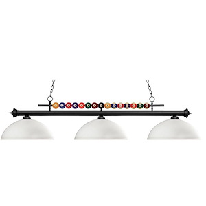 Wilton Circle-3 Light Island/Billiard in Billiard Style-14 Inches Wide by 15 Inches High - 1260251