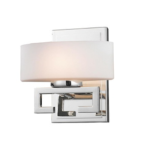 Sinclair Brambles - 1 Light Vanity Light in Art Moderne Style - 7.5 Inches Wide by 8 Inches High - 1261731