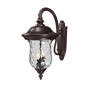 Green Woodlands - 3 Light Outdoor Wall Mount in Gothic Style - 12.38 Inches Wide by 24.25 Inches High - 1261972