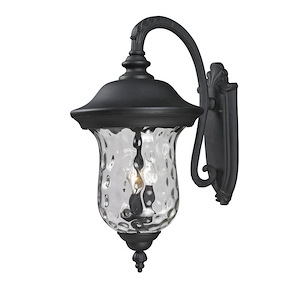 Green Woodlands - 3 Light Outdoor Wall Mount in Gothic Style - 12.38 Inches Wide by 24.25 Inches High - 1258175