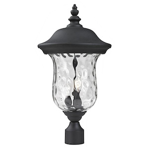 Green Woodlands - 2 Light Outdoor Post Mount Lantern in Seaside Style - 10 Inches Wide by 21 Inches High - 1256963