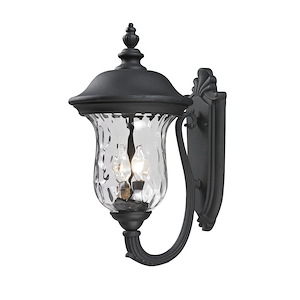 Green Woodlands - 2 Light Outdoor Wall Mount in Gothic Style - 10 Inches Wide by 19.5 Inches High - 1262403