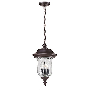 Green Woodlands - 2 Light Outdoor Chain Mount Lantern in Gothic Style - 10 Inches Wide by 18.82 Inches High - 1259670