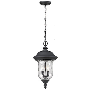 Green Woodlands - 2 Light Outdoor Chain Mount Lantern in Gothic Style - 10 Inches Wide by 18.82 Inches High - 1262712