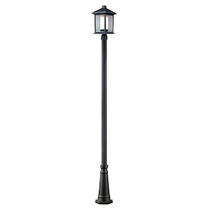 Southdown Bank - 1 Light Outdoor Post Mount Lantern in Fusion Style - 10 Inches Wide by 112.25 Inches High - 1257052