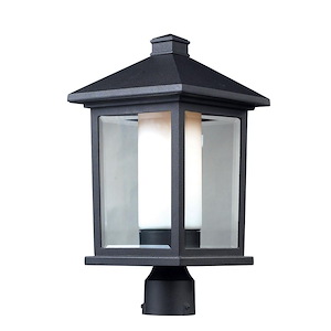 Southdown Bank - 1 Light Outdoor Pier Mount Lantern in Fusion Style - 9.5 Inches Wide by 20.5 Inches High - 1261479