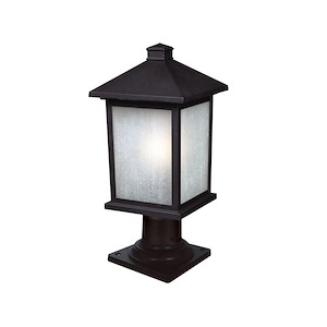 Providence Acres - 1 Light Outdoor Post Mount Light In Contemporary Style-18 Inches Tall and 8 Inches Wide