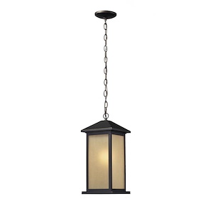 Kitchener Cedars - 1 Light Outdoor Chain Mount Lantern in Seaside Style - 8 Inches Wide by 17.75 Inches High - 1261395
