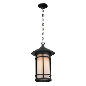 Aitken Road - 1 Light Outdoor Chain Mount Lantern in Art Deco Style - 10 Inches Wide by 17.13 Inches High - 1259803