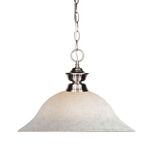 Rockingham Cloisters - 1 Light Pendant in Billiard Style - 16 Inches Wide by 12 Inches High - 1261256