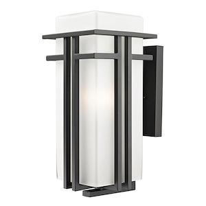 Darlington Heights - 1 Light Outdoor Wall Mount in Art Deco Style - 7.75 Inches Wide by 17 Inches High