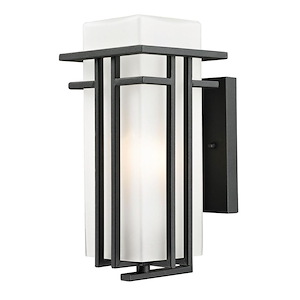 Darlington Heights - 1 Light Outdoor Wall Mount in Art Deco Style - 5.38 Inches Wide by 11.75 Inches High