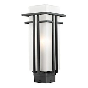 Darlington Heights - 1 Light Outdoor Post Mount Lantern in Art Deco Style - 6.63 Inches Wide by 15.75 Inches High - 1262615
