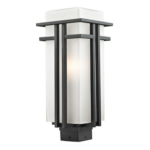 Darlington Heights - 1 Light Outdoor Post Mount Lantern in Art Deco Style - 7.75 Inches Wide by 19.25 Inches High - 1258088
