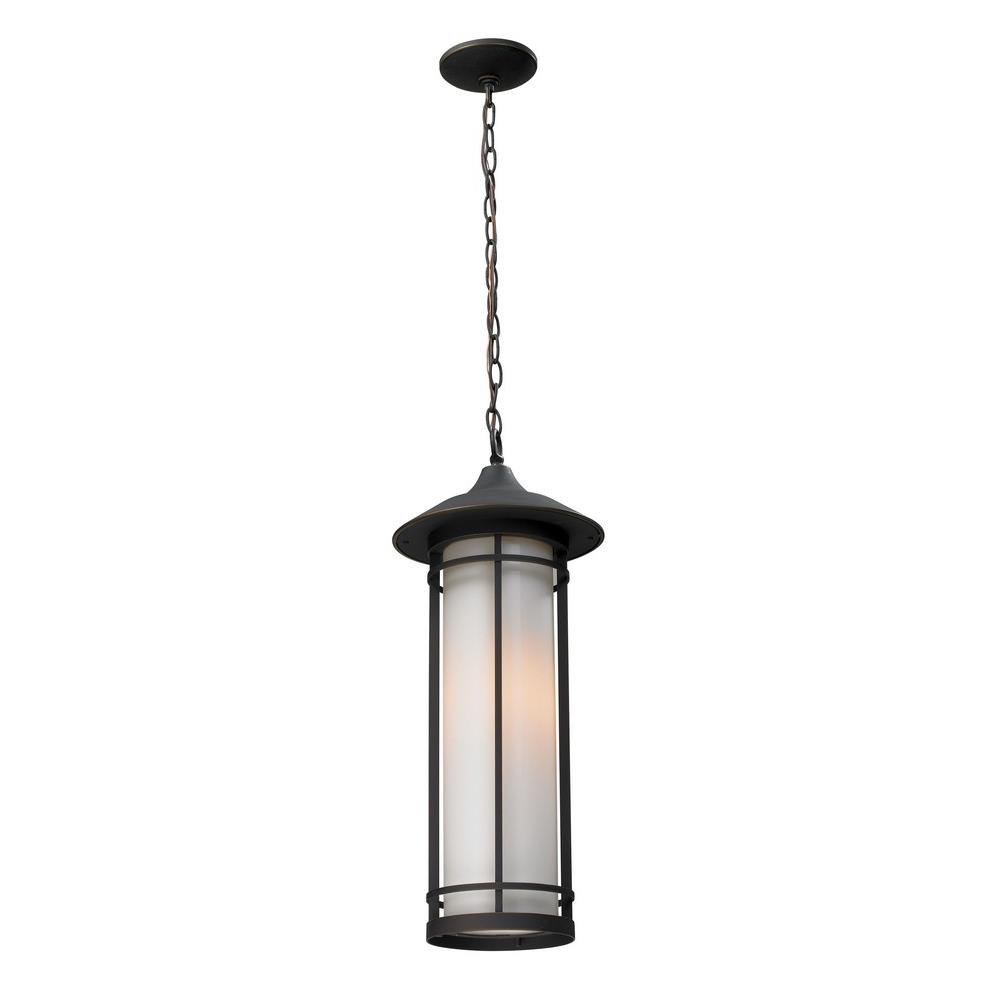 Bailey Street Home 372-BEL-1288710 Aitken Road - 1 Light Outdoor Chain Mount Lantern in Art Deco Style - 8.13 Inches Wide by 19.88 Inches High