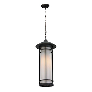 Aitken Road - 1 Light Outdoor Chain Mount Lantern in Art Deco Style - 10 Inches Wide by 24.5 Inches High - 1262703
