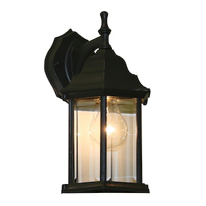 Frances Mews - 1 Light Outdoor Wall Mount in Utilitarian Style - 6 Inches Wide by 11.75 Inches High - 1257102