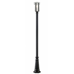 Darlington Heights - 1 Light Outdoor Post Mount Lantern in Art Deco Style - 10 Inches Wide by 113.38 Inches High - 1261289