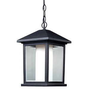 Southdown Bank - 1 Light Outdoor Chain Mount Lantern in Fusion Style - 9.5 Inches Wide by 15.25 Inches High