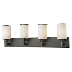 Walton Farm - 4 Light Vanity Light Fixture in Art Moderne Style - 31.5 Inches Wide by 10.13 Inches High - 1258944