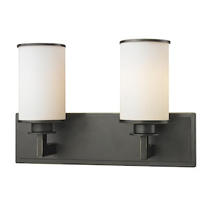 Walton Farm - 2 Light Vanity Light Fixture in Art Moderne Style - 16.13 Inches Wide by 10.13 Inches High - 1258077
