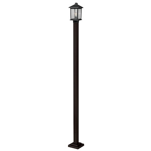 Fisher Fold - 1 Light Outdoor Post Mount Lantern in Seaside Style - 9.25 Inches Wide by 109.38 Inches High - 1259671